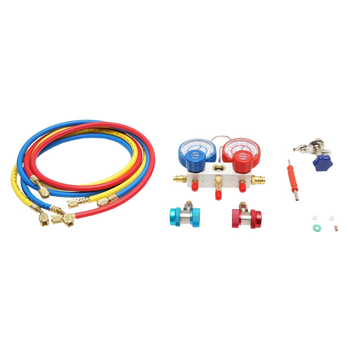 Set baterie manometru cu 2 cai pentru agent frigorific, AC R22 Breckner Germany